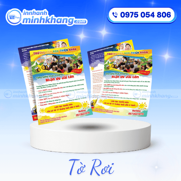 Tờ Rơi Tuyển Sinh Mầm Non