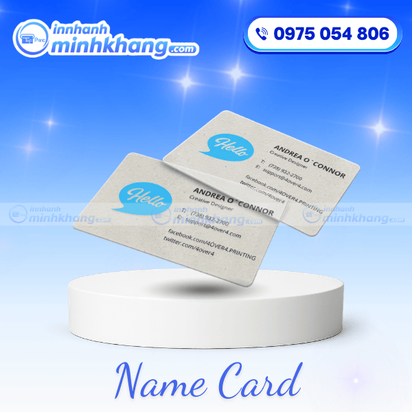 Name Card Nhựa Trong Suốt