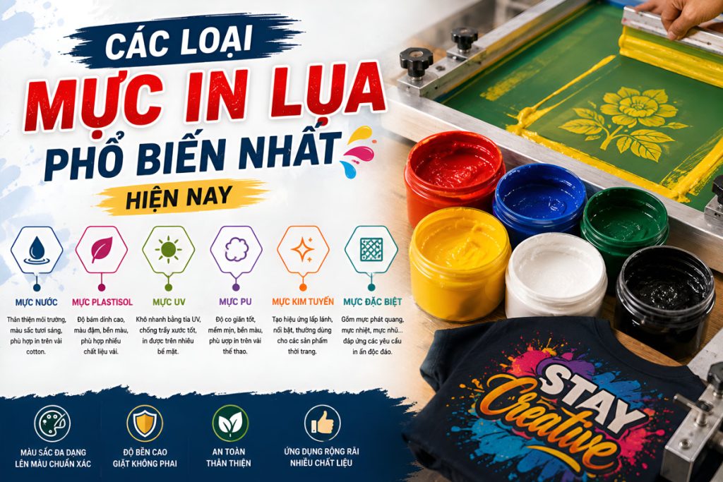 Các Loại Mực In Lụa Phổ Biến Nhất Hiện Nay
