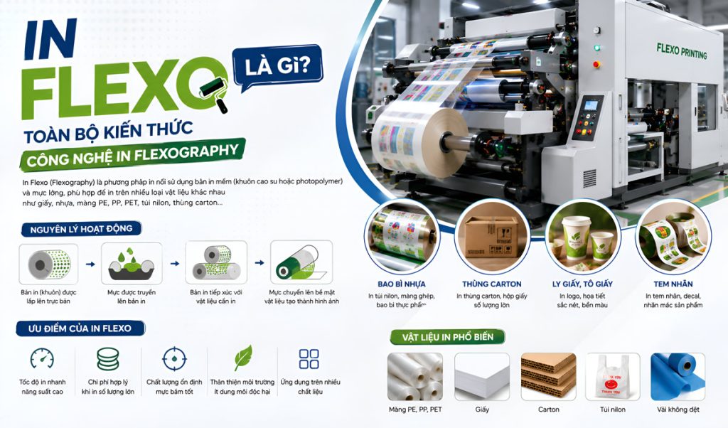 In Flexo Là Gì? Toàn Bộ Kiến Thức Công Nghệ In Flexography