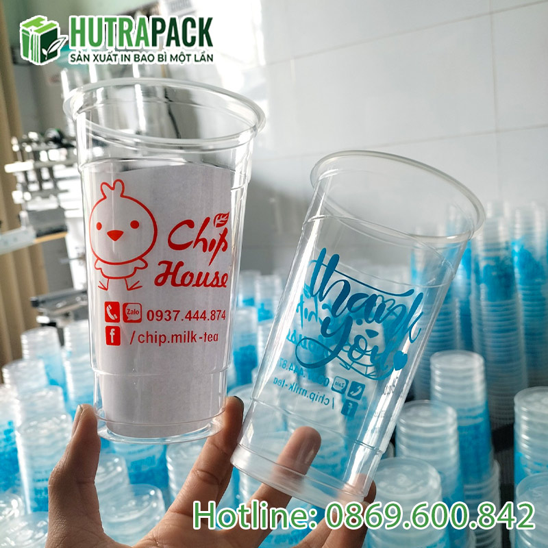 Ly nhựa 450ml in logo giá rẻ