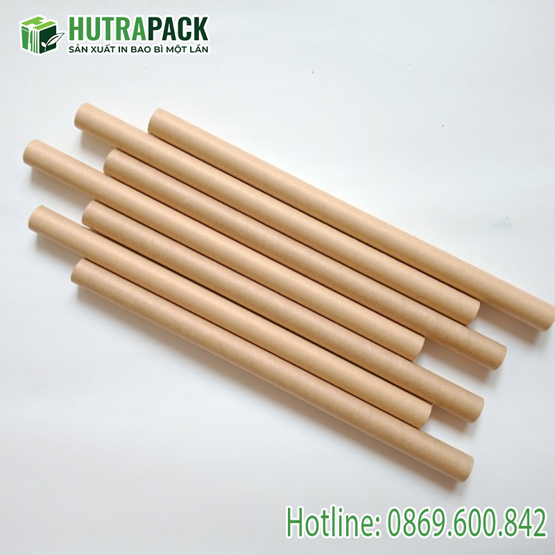 Ống hút giấy là sản phẩm được sản xuất từ giấy Kraft hoặc bột giấy nguyên chất