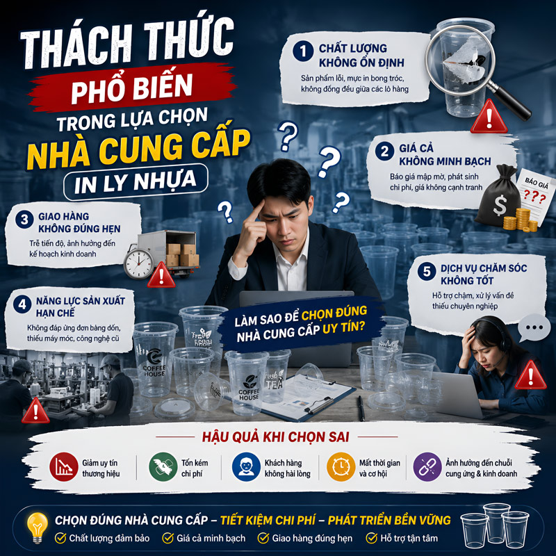 Việc lựa chọn sai nhà cung cấp gặp rất nhiều vấn đề xảy ra sau đó