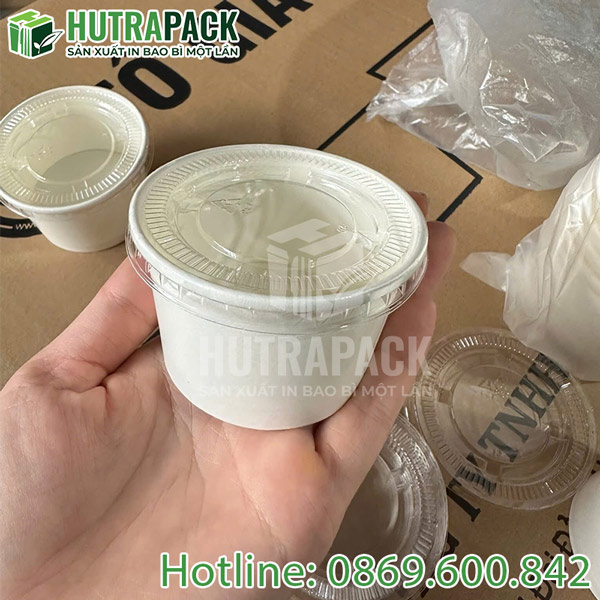 Tô giấy đựng chè + nắp chưa in ấn